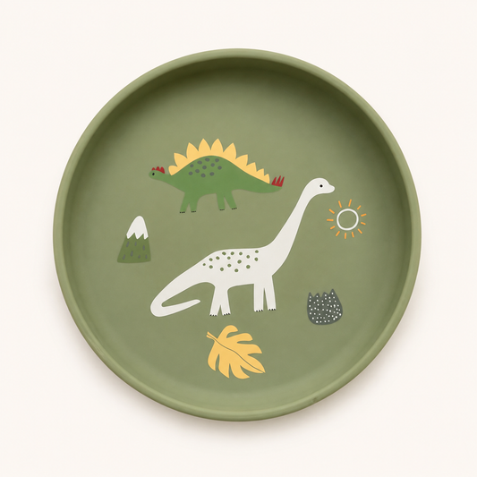 Dinosaur Silicone Baby Plate