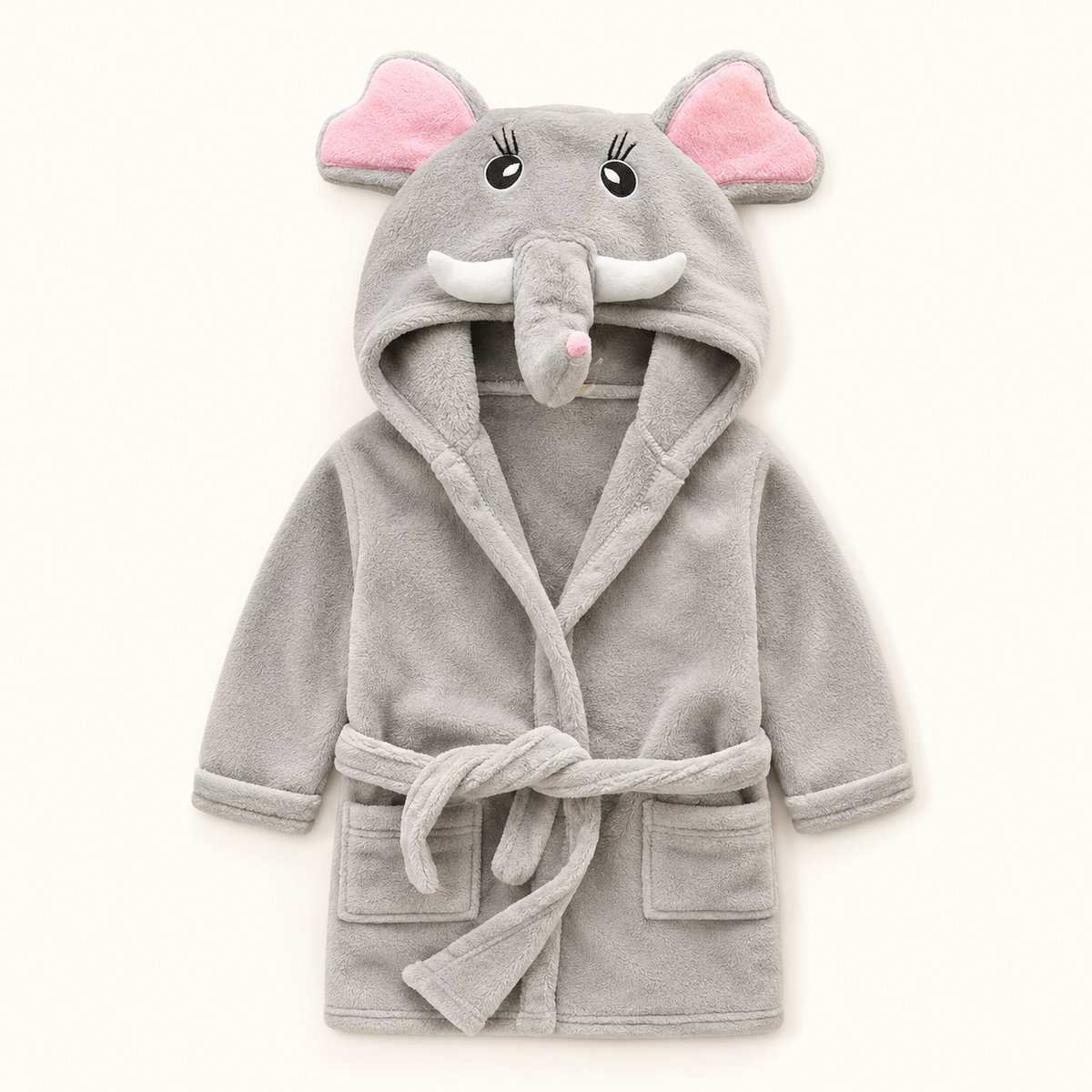 Animal-Ear Baby Bathrobe