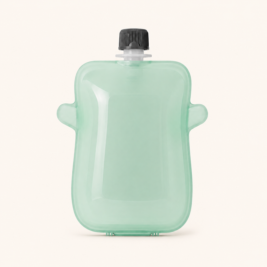 No-Spill Baby Food Pouch Holder